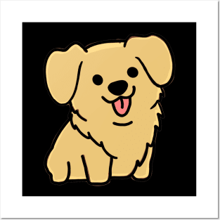 Cute Golden Retriever Posters and Art